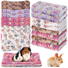 Ripeng manta de felpa para mascotas, 8 piezas, suave y lavable, ideal para jaula