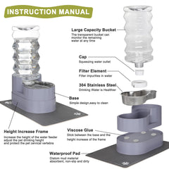 RIZZARI cartucho de filtro lavable, captura pelos para agua más clara.