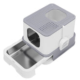 Caja RIZZARI para gato grande muestra espacio interior cómodo.