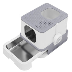 Caja RIZZARI para gato grande muestra espacio interior cómodo.