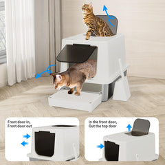 RIZZARI caja-gato-pedal-arena ayuda a reducir la limpieza.