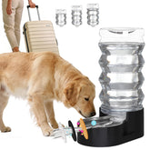 RIZZARI dispensador de agua para perros grandes con 9 litros y flujo estable.
