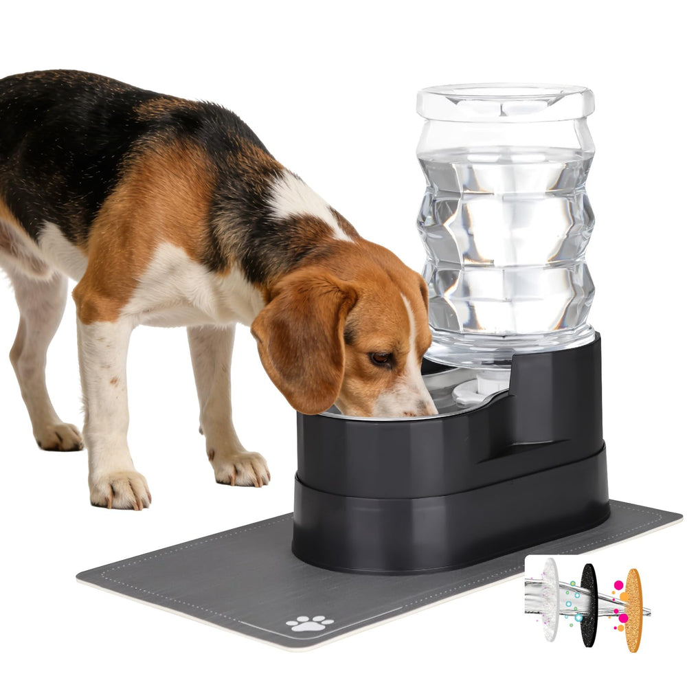 RIZZARI dispensador automático para gatos de 7 litros en elevación, fácil acceso al agua