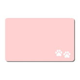 Alfombrilla Rnivvi para comida de perro rosa 12 x 19 pulgadas, mantiene el área limpia durante las comidas.