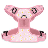 Arnés Rnivvi floral rosa para paseos cómodos y con estilo.