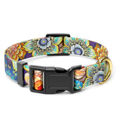 Rnivvi collar para perros grandes con diseño mandala, cómodo para paseos diarios.