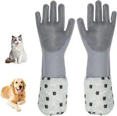 ROBATUN guantes de lavado para perros con cerdas densas eliminan pelo suelto y suciedad.