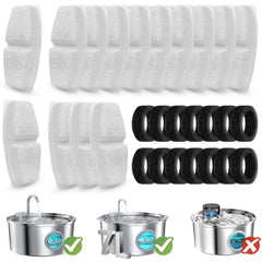 Filtros ROCK BEARD para fuente de gatos 3.2L y 7L, filtración mejorada