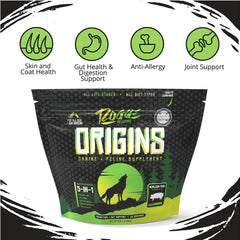 Rogue Pet Science Origins: apoyo a articulaciones y movilidad.