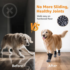 Roilpet calcetines con cierres ajustables para un ajuste seguro en patitas.