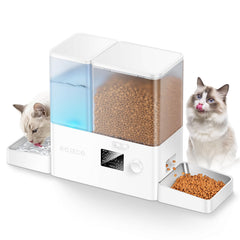 ROJECO alimentador automático para gatos, vista general del producto.
