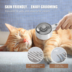 Rolemon Cloud Care cepillo para gato de pelo corto ofrece cepillado suave.