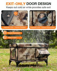 rolimate caja gato aislada interior, protección contra viento y lluvia