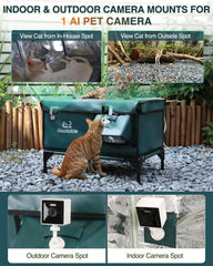 Rolimate carcasa-impermeable diseñada para exteriores mantiene a las mascotas secas.