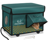 Rolimate casa gato caliente exterior: refugio cálido para felinos al aire libre