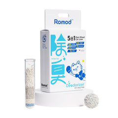 Romod arena de tofu con aglomeración rápida para gatos, limpieza más sencilla.
