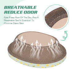 ROMOHOM base rascadora para gato, resistente para juego diario en interiores.