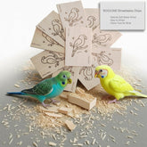 ROOJUNE rodajas de balsa 6x10 cm, 3 mm, para masticación segura y entretenida.