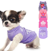 Camiseta teacup floral rosa para perros pequeños, cómodo y ligero para días calurosos