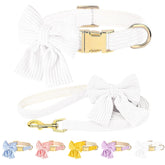 RoseYouth collar ajustable para cachorro con lazo, cómodo para paseos diarios.