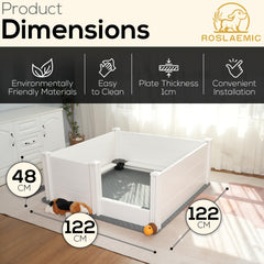 Roslaemic alfombra lavable para cachorros 50x50, higiene fácil