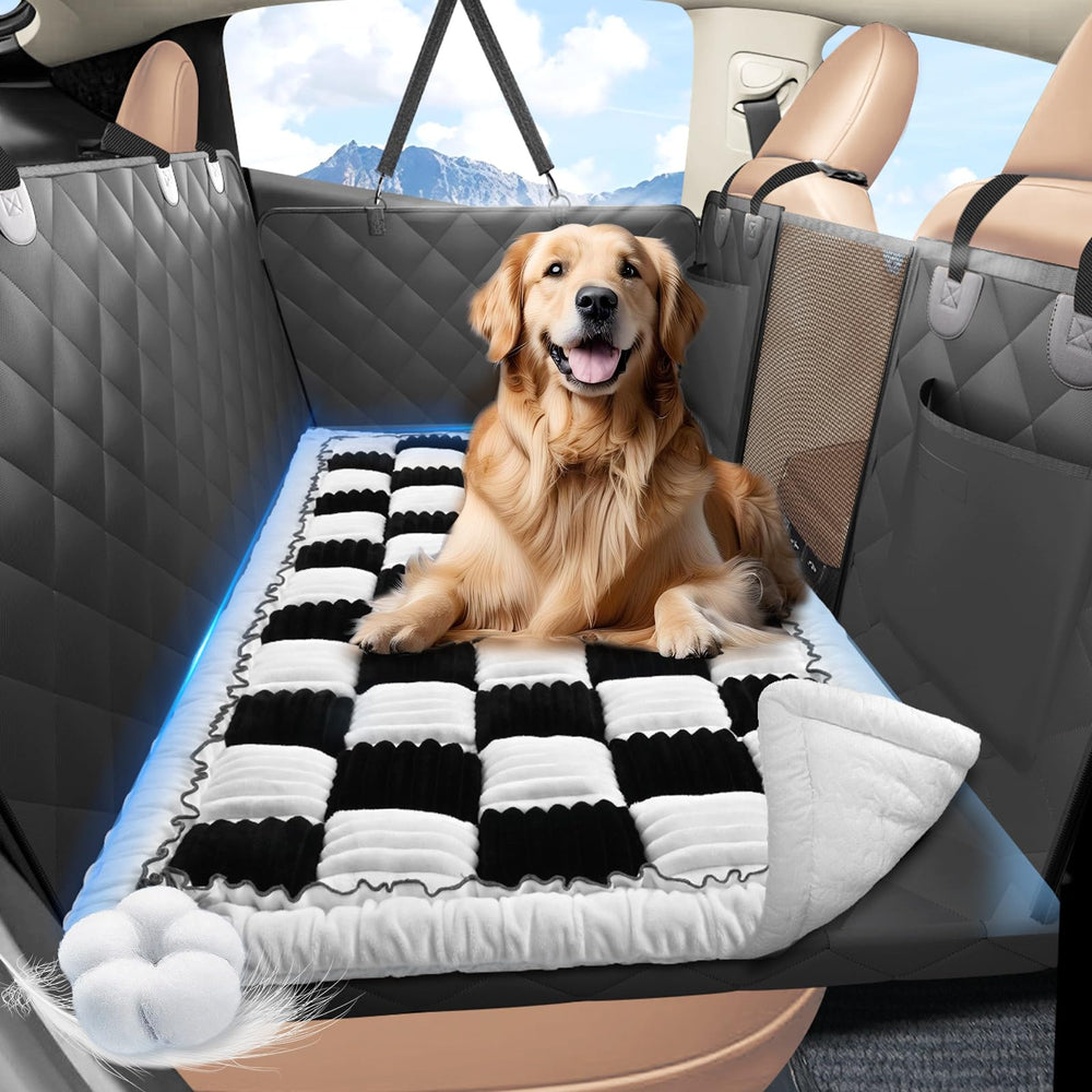 ROUWINNE cama para perro en asiento trasero antideslizante para mayor seguridad