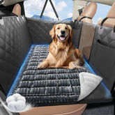 ROUWINNE cama para perro en asiento trasero con base antideslizante para mayor seguridad.
