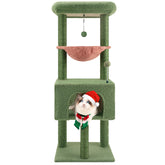 Roypet arbol-gatos esquina 43-3 verde: diseño vertical ahorra espacio y estimula juego.