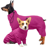 ROZKITCH chaqueta polar para perro vista trasera, abrigo completo para paseos fríos