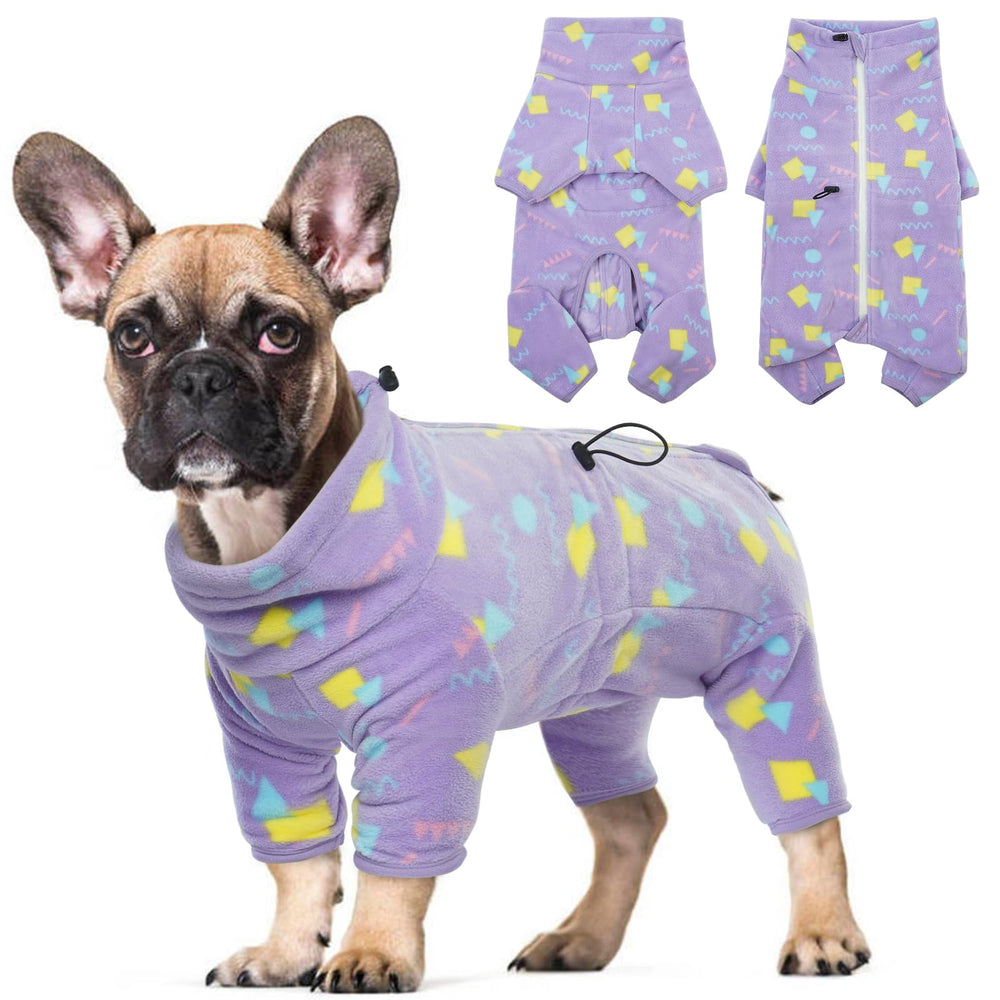 ROZKITCH jaqueta polar doble capa frontal para perro, cobertura amplia y cálida.