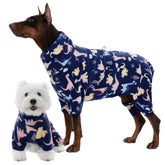 ROZKITCH pijama para perro grande con forro polar, confort térmico en paseos fríos.