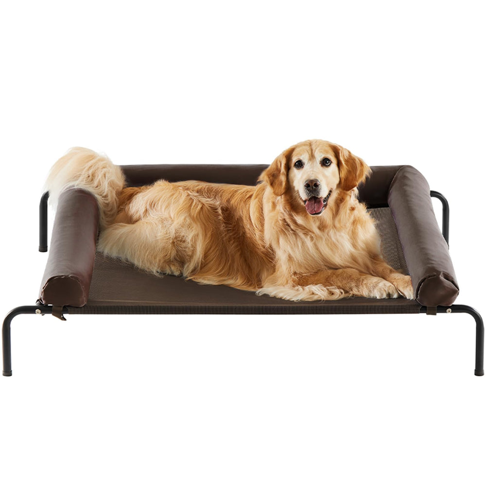 Cama RRPETHOME para perro elevada con malla fría para perros grandes.