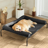 RRPETHOME cama para perros grandes con enfriamiento y malla Teslin mejora la circulación de aire