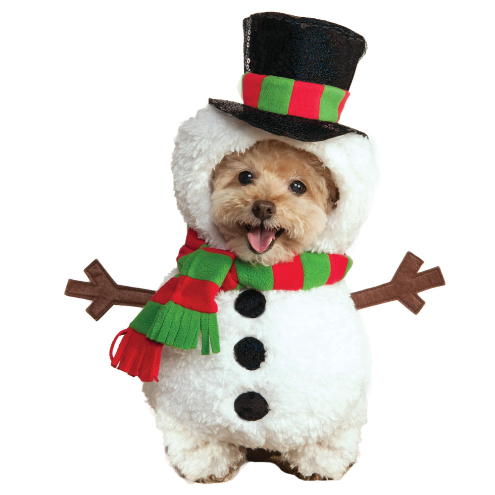Disfraz Rubies Muñeco de Nieve Mascota, vista frontal, ideal para fotos navideñas.