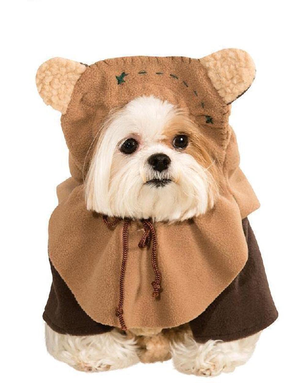Disfraz Ewok de Rubies para mascota con chaqueta, ideal para desfiles y fotos.