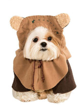 Disfraz Ewok de Rubies para mascota con chaqueta, ideal para desfiles y fotos.