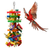 Juguete RUBY.Q para loro grande, colorido y de 20 pulgadas para masticar.