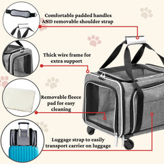 Ruff Life 101 portador expandible de dos lados para mayor espacio