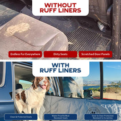 Ruff Liners anclajes integrados y cintas de sujeción para viaje seguro