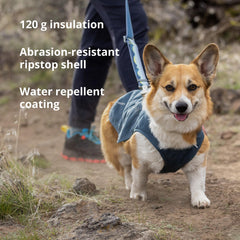 Ruffwear aislamiento reciclado 120 g mantiene el calor sin volumen.