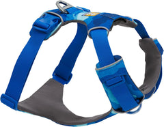 Arnés Ruffwear Front Range con dos puntos de enganche para mayor control.