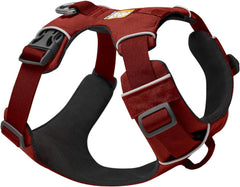 Ruffwear Front Range Harness con anilla en forma de V trasera para paseos controlados.
