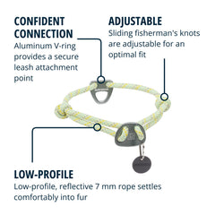 Ruffwear Knot-a-Collar perfil Delgado evita rozaduras durante exploraciones largas