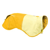 Ruffwear Sun Shower capa impermeable para perro en amarillo mineral, ideal para lluvia