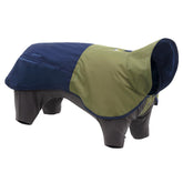 Ruffwear Sun Shower: capa para perro con cobertura total en azul noche, perfecta para lluvia.