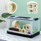 RunDuck jaula grande plegable para roedores con vista clara para observar la mascota.