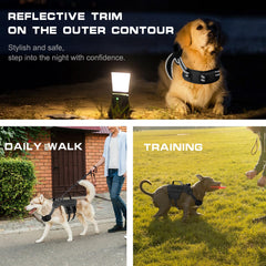 RunFido chaleco para perro pequeño con anilla delantera para control suave
