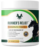 RUNNER'S RELIEF cataplasma para tendones: mejora circulación y alivio potencial.