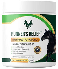 RUNNER'S RELIEF cataplasma para tendones: mejora circulación y alivio potencial.