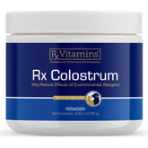 Rx Vitamins Colostrum, polvo para perros y gatos, apoya la inmunidad natural.